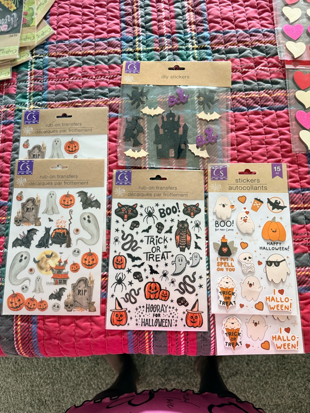 ✨Craft bundle .Halloween Sticker Pack - Assorted Orange, Black, White Designs